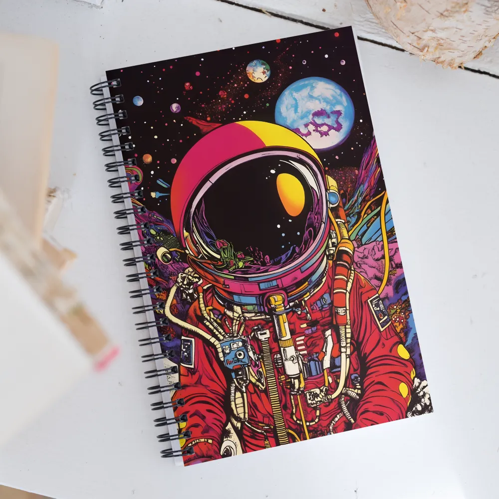 Cosmic Journey: An Astronaut's Exploration | Spiral Notebook