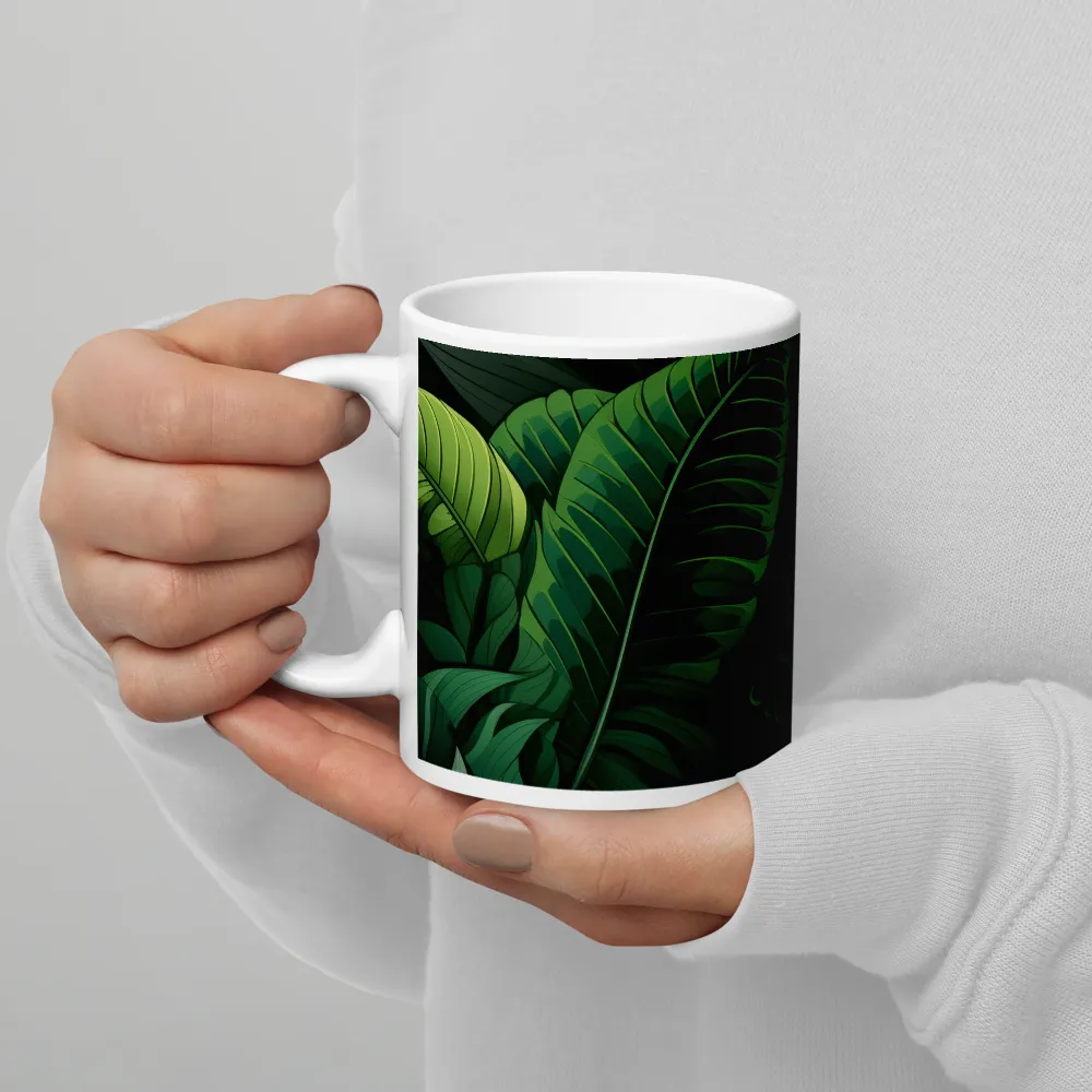 Lush Canopy: A Tropical Foliage Study | Mugs | Multiple Sizes & Colors