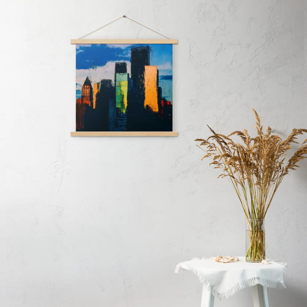 Reflections of Tranquility | Poster With Oak Wood Hanger | 18″×18″