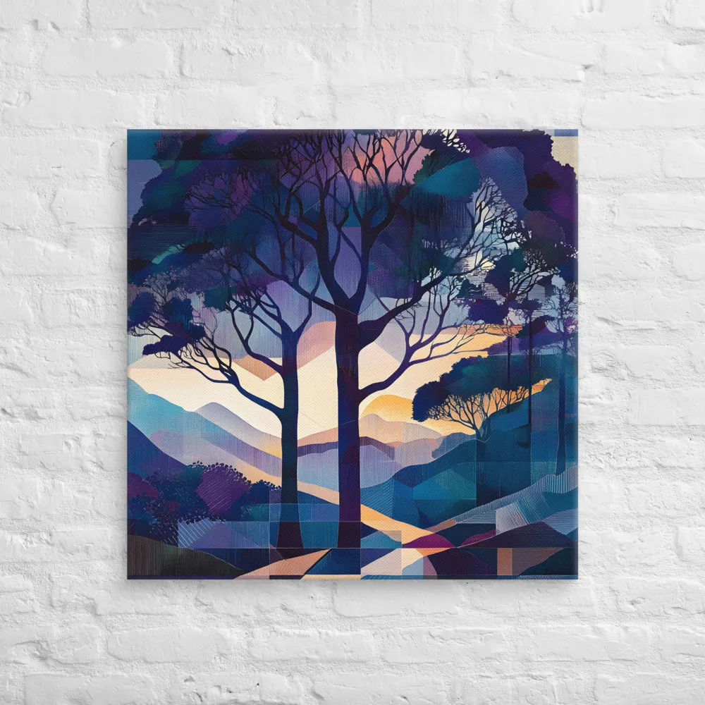 Tranquil Geometry: A Journey Through Color | Canvas | 30″×30″