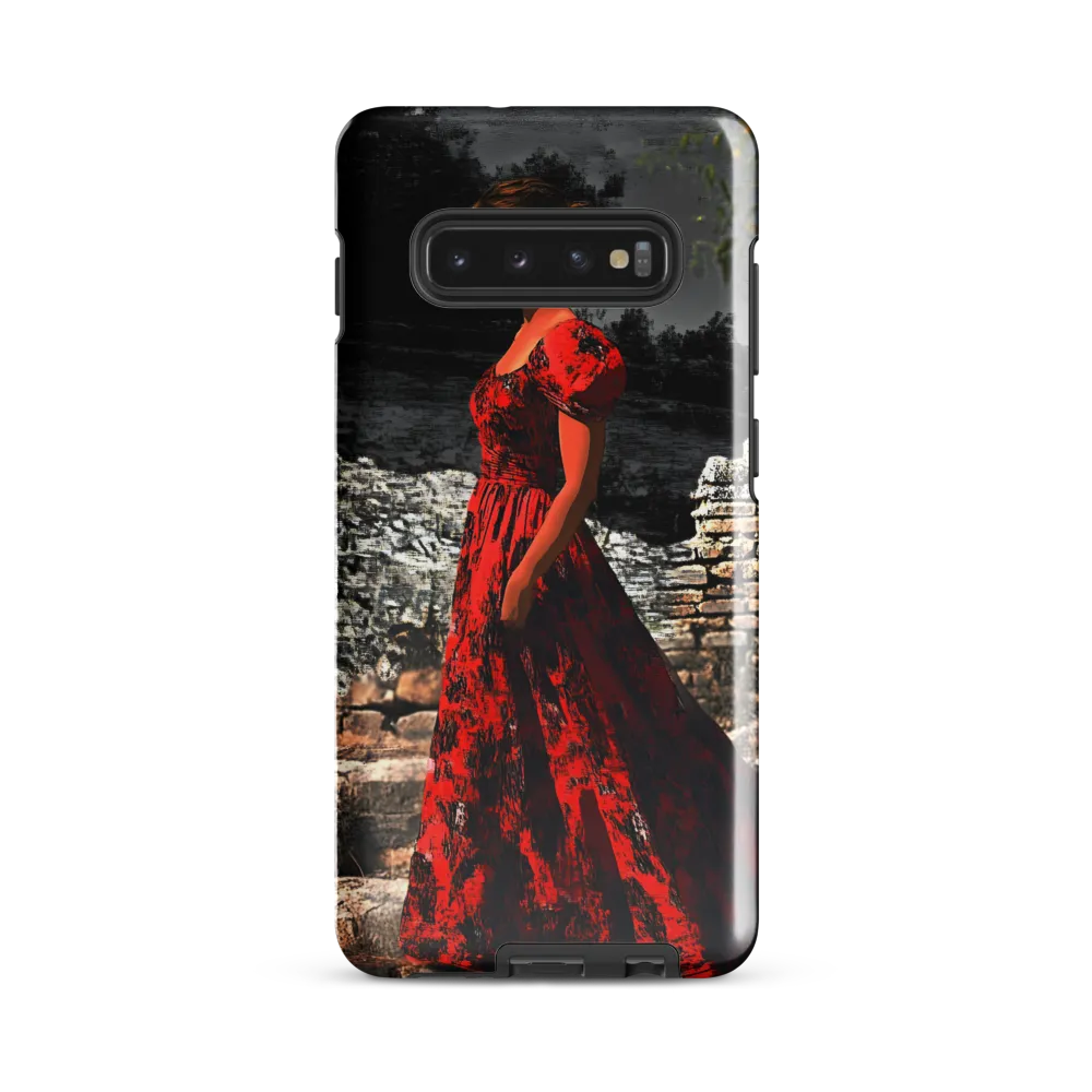 Elegance in Red | Phone Case |  S10 Plus | Tough Case | Glossy