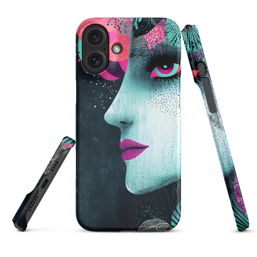 Mystical Beauty in Blue and Pink | Phone Case |  16 Plus | Snap Case | Matte