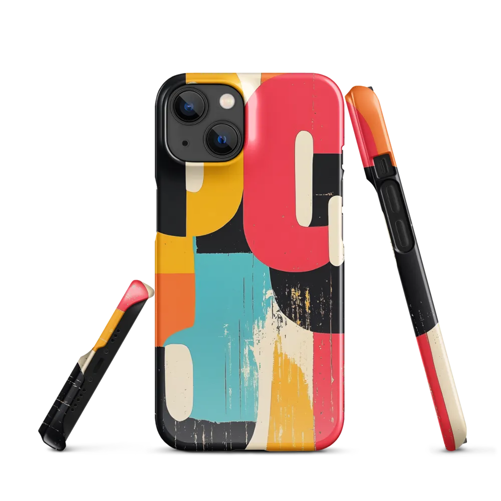 Colorful Curves: Numbers in Harmony | Phone Case |  14 | Snap Case | Glossy