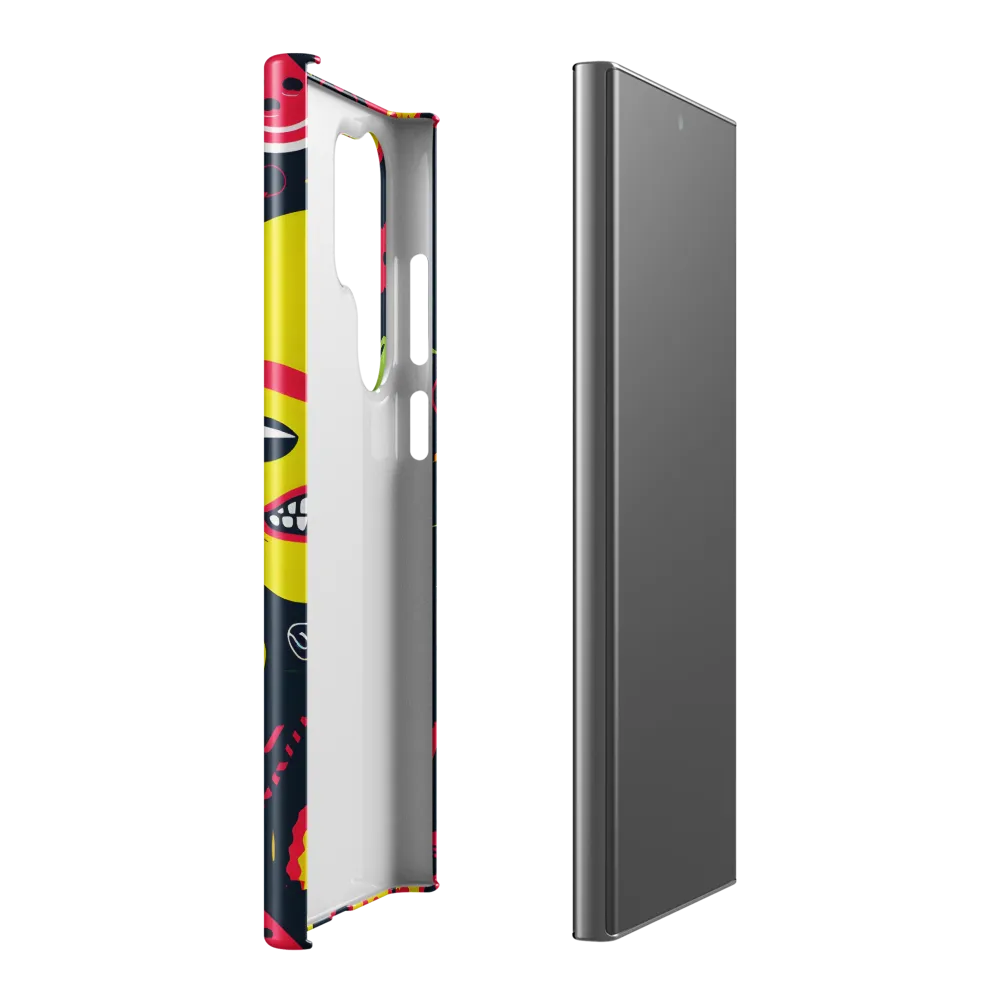 Neon Revelry: A Quirky Exploration of Modern Pop Art | Phone Case |  S23 Ultra | Snap Case | Glossy