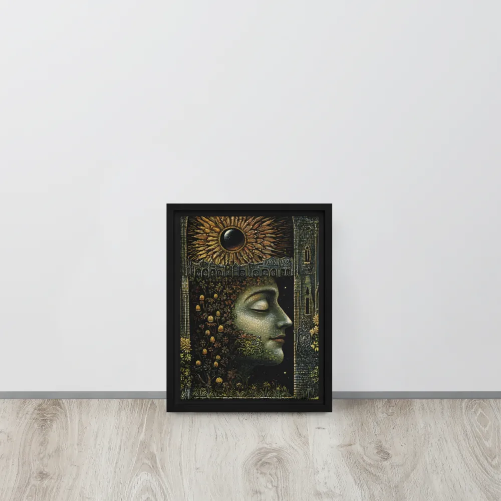 Nature’s Embrace: The Infinite Connection | Canvas with White Frame | 9″×12″