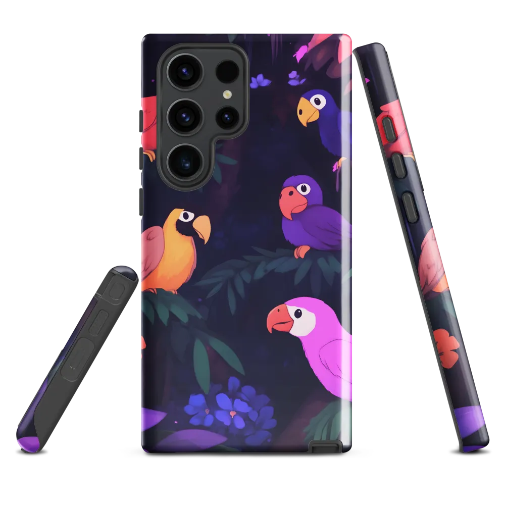 Tropical Parrot Playground | Phone Case |  S23 Ultra | Tough Case | Glossy
