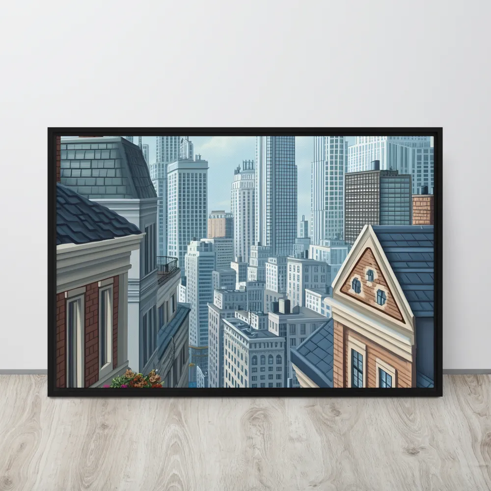 Urban Symphony | Canvas with Black Frame | 24″×36″