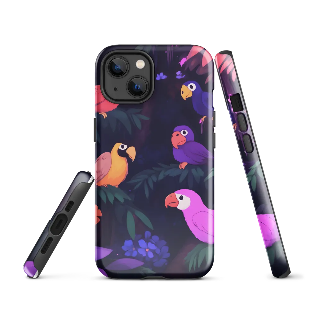 Tropical Parrot Playground | Phone Case |  13 | Tough Case | Glossy