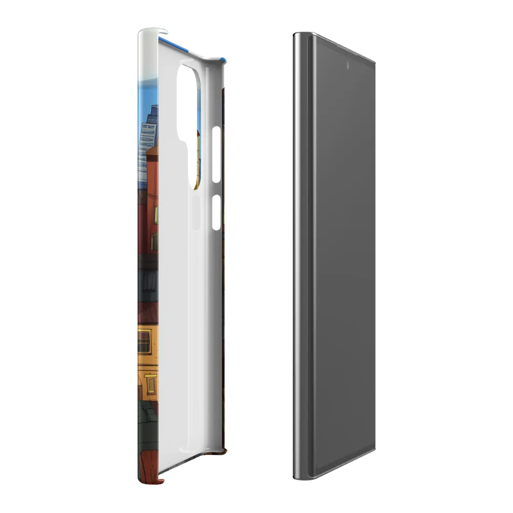 Urban Symphony: A Colorful Cityscape | Phone Case |  S22 Ultra | Snap Case | Matte