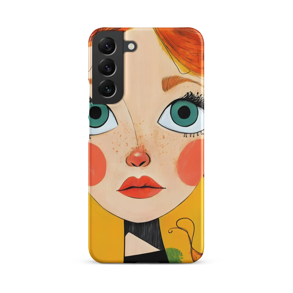 Whimsical Portrait of a Girl | Phone Case |  S22 Plus | Snap Case | Matte