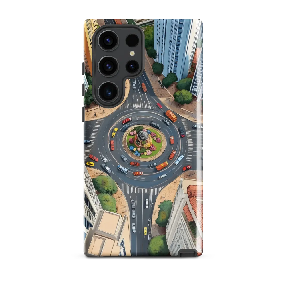Urban Symphony: Aerial Vision of City Life