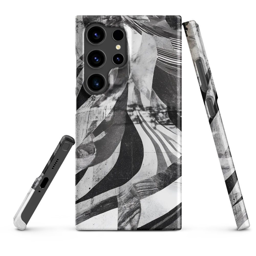 Fluidity in Monochrome | Phone Case |  S24 Ultra | Snap Case | Matte
