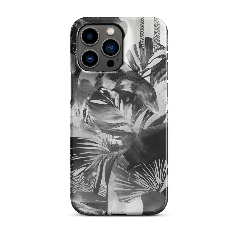 Monochrome Serenity in Tropical Foliage
