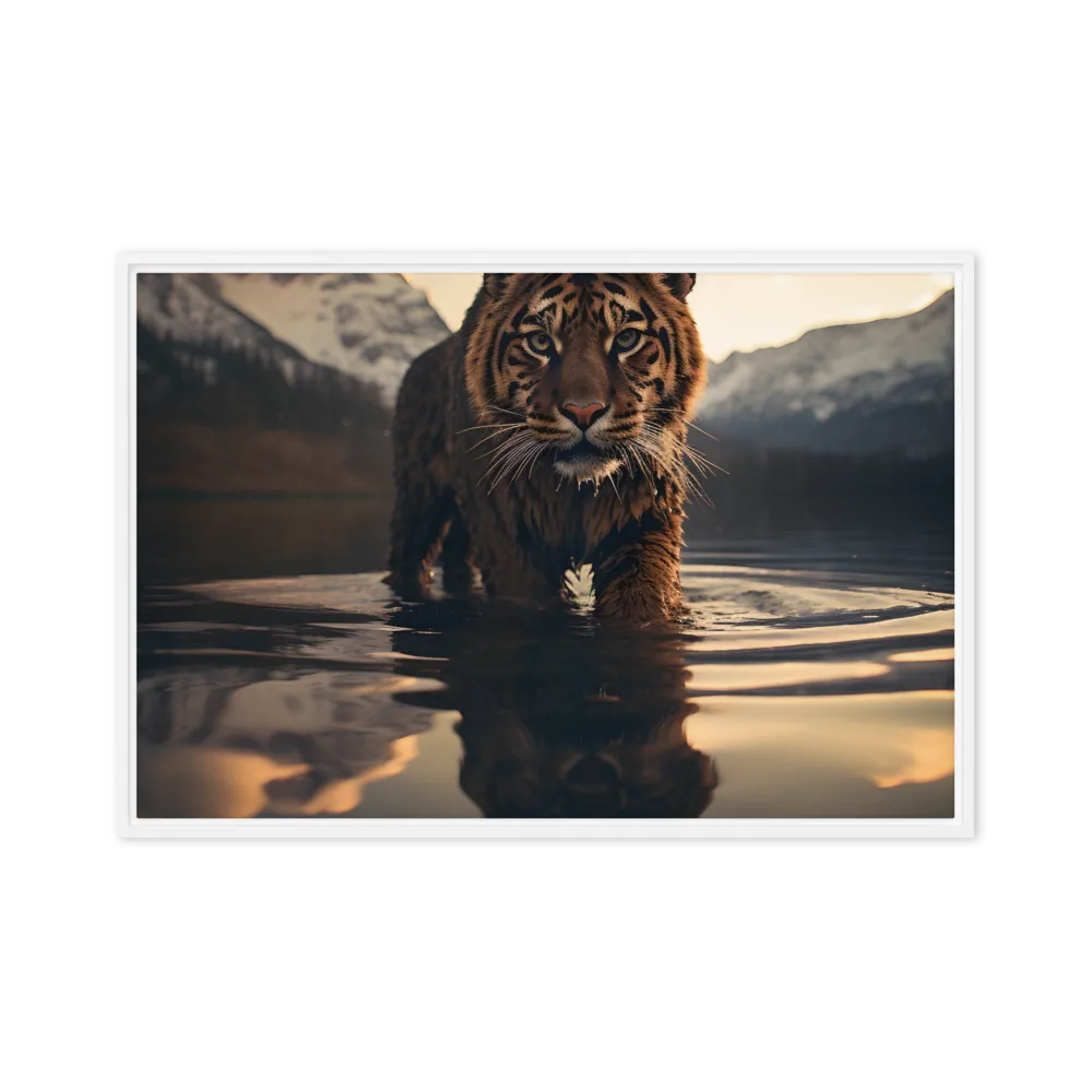 Majestic Reflection: The Tiger's Domain