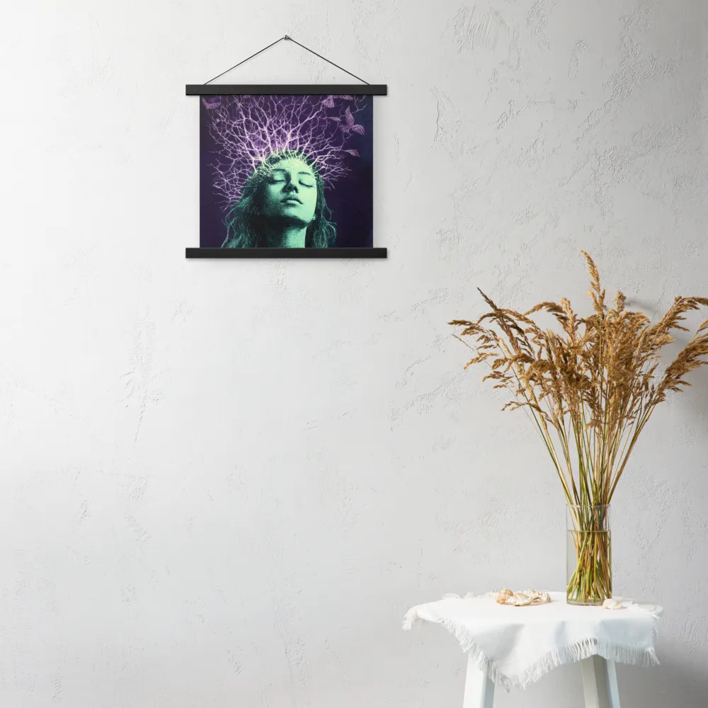Whispers of Freedom | Poster With Black Wood Hanger | 14″×14″