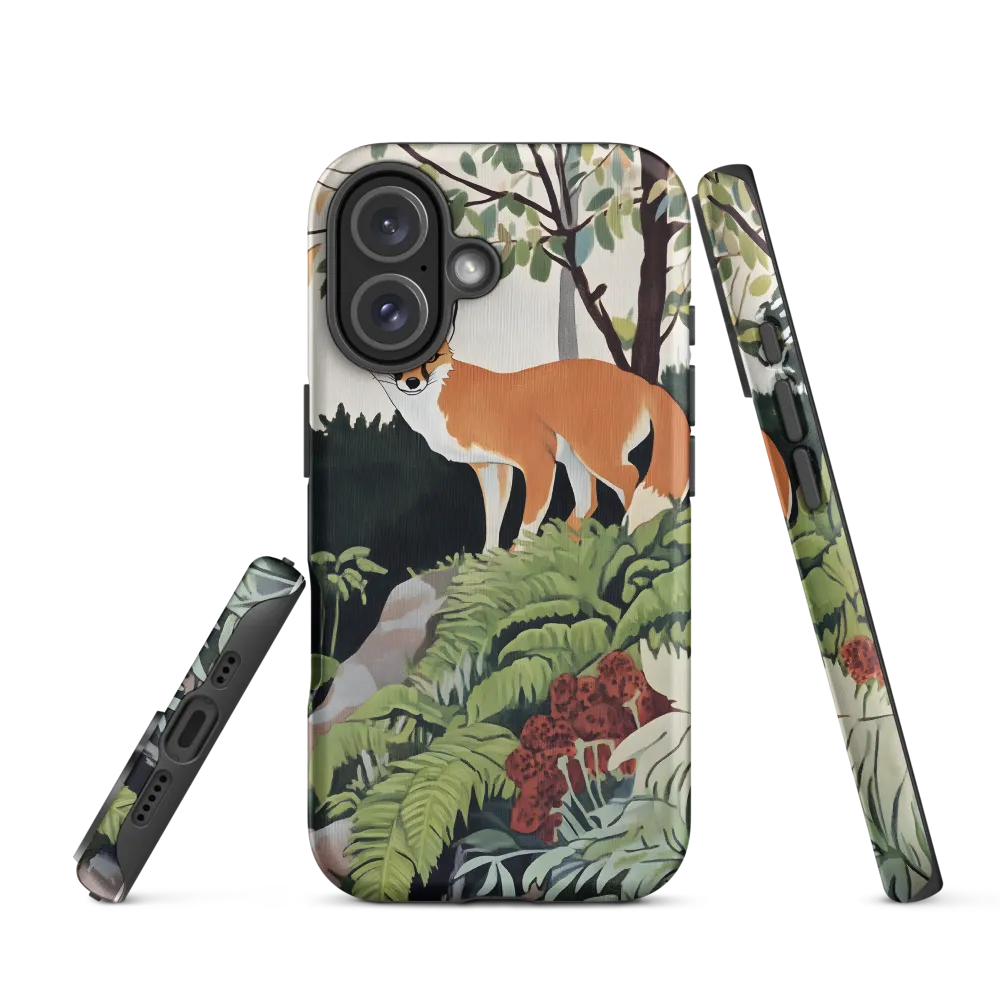 Whispers of the Forest: An Illustrated Fox | Phone Case |  16 | Tough Case | Matte