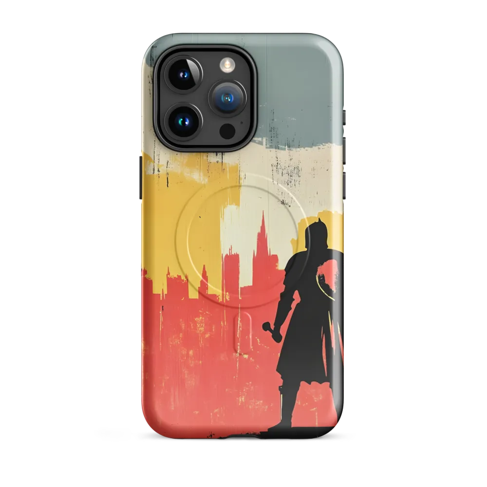 Hero in the Urban Dawn | Phone Case |  15 Pro Max | MagSafe® Tough Case | Glossy