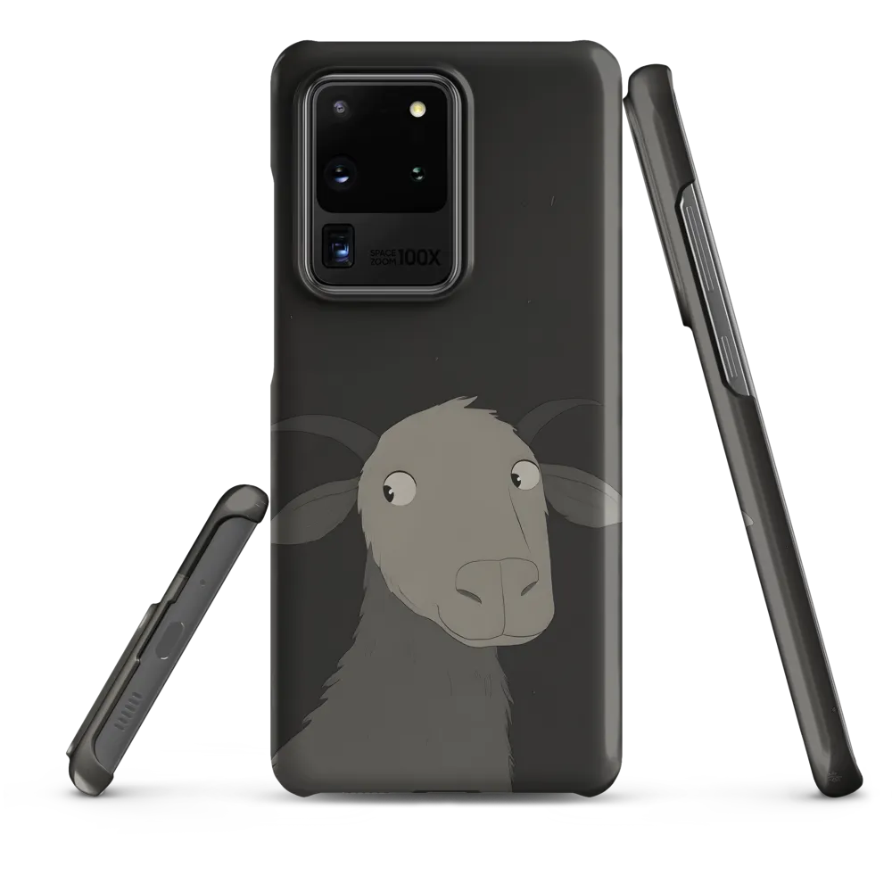 Whimsical Goat in Darkness