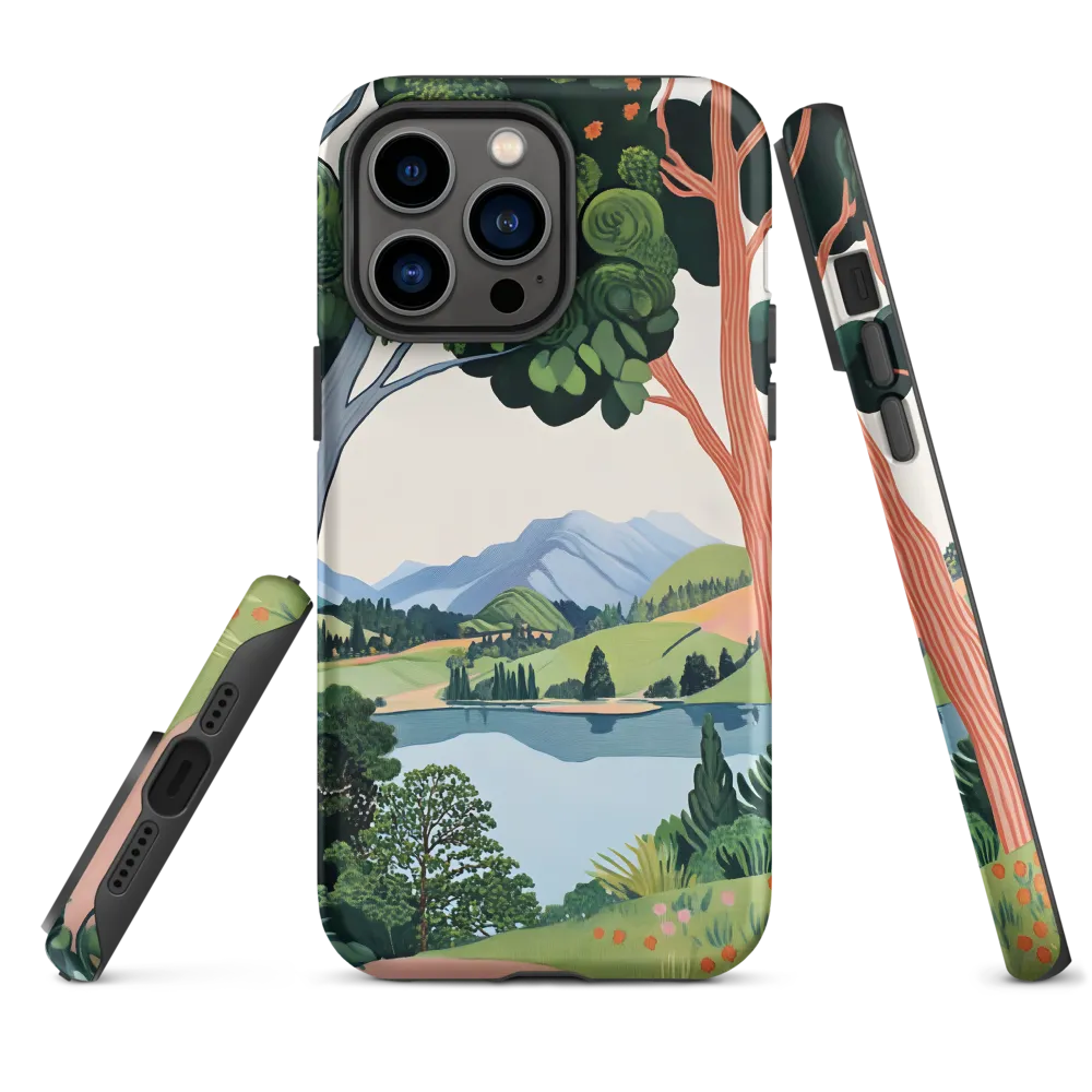 Verdant Frame: Lake Beyond the Trees
