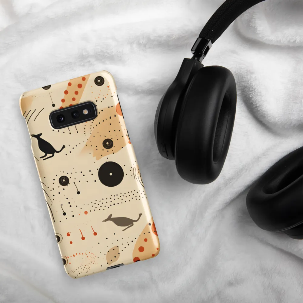 Playful Patterns in Earth Tones | Phone Case |  S10e | Snap Case | Matte