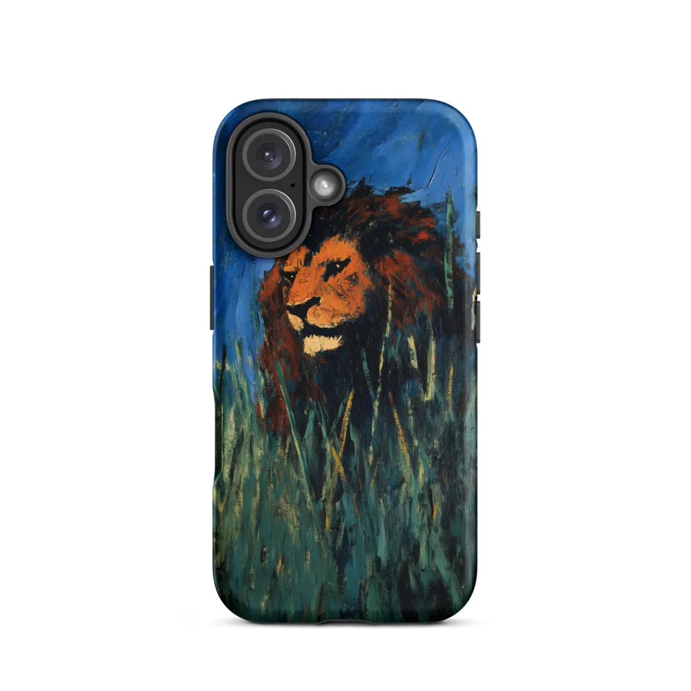 Encountering the King of the Savanna | Phone Case