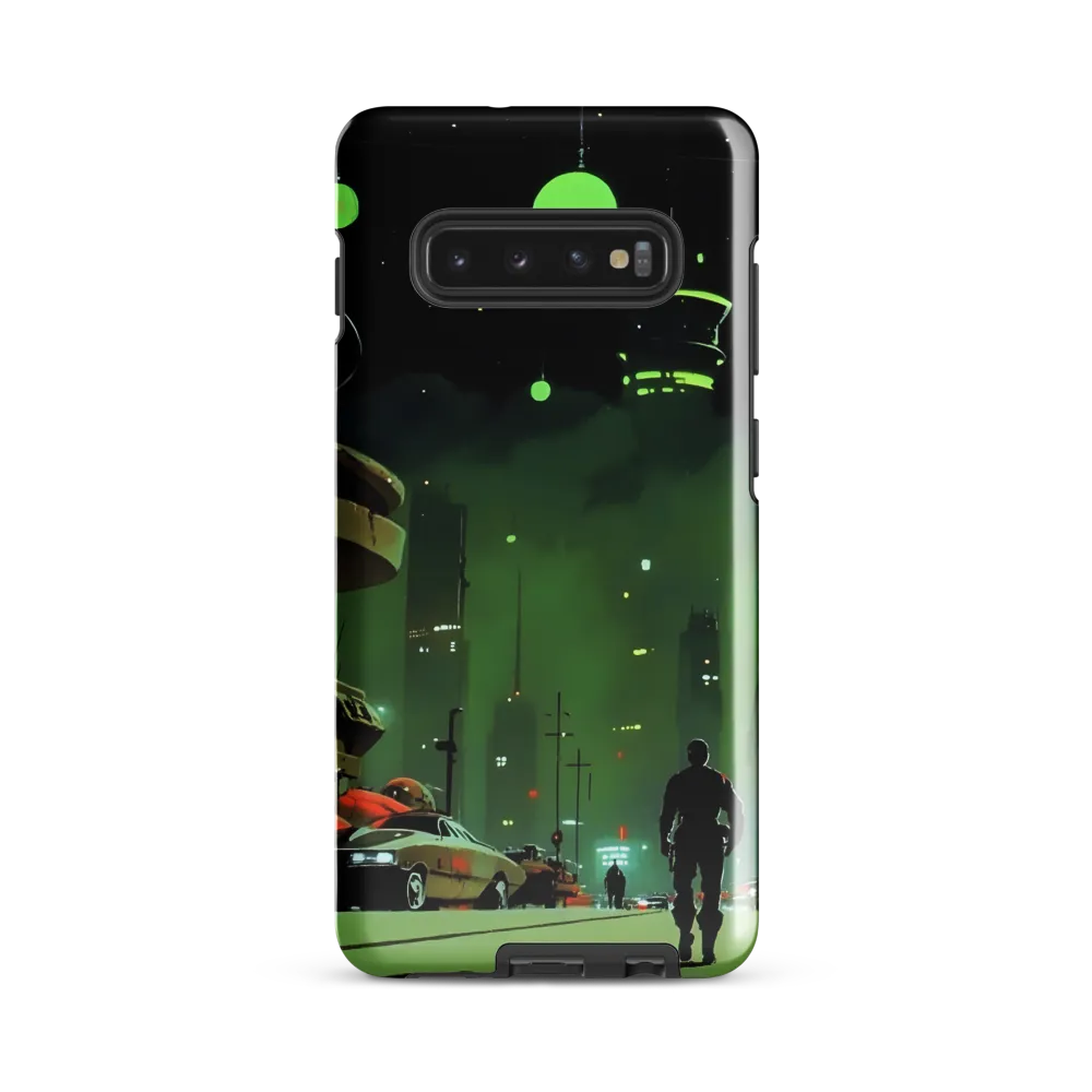 Echoes of a Cyberpunk City | Phone Case |  S10 Plus | Tough Case | Glossy