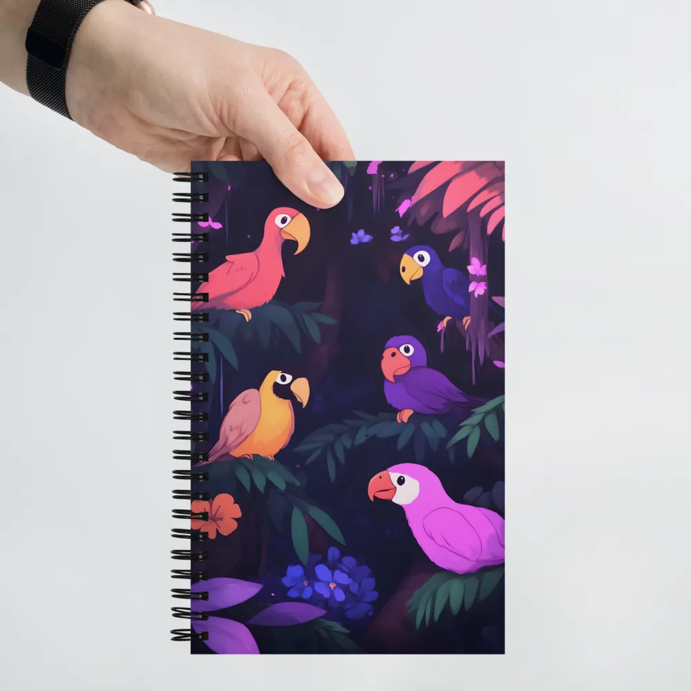 Tropical Parrot Playground | Spiral Notebook