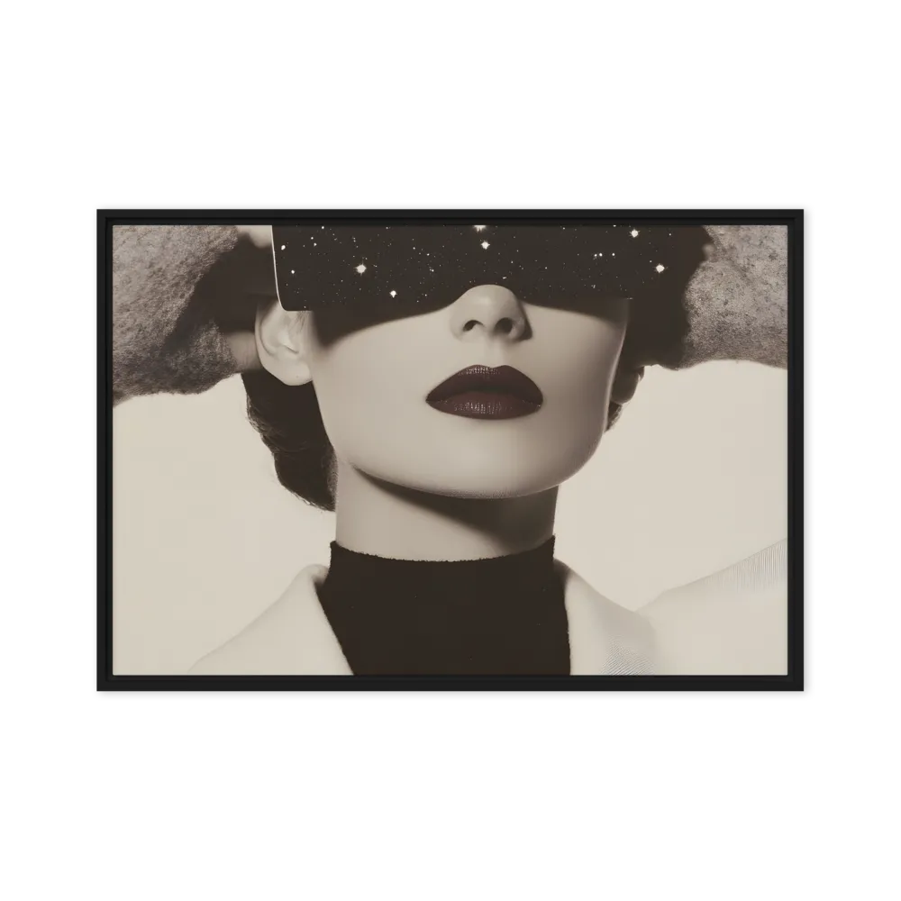 Celestial Elegance | Canvas with Black Frame | 24″×36″