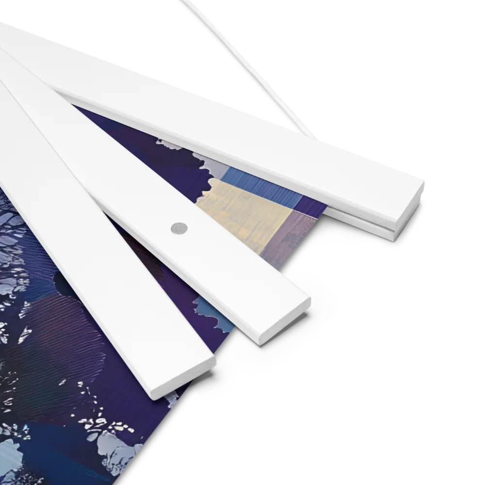 Tranquil Geometry: A Journey Through Color | Poster With White Wood Hanger | 18″×18″