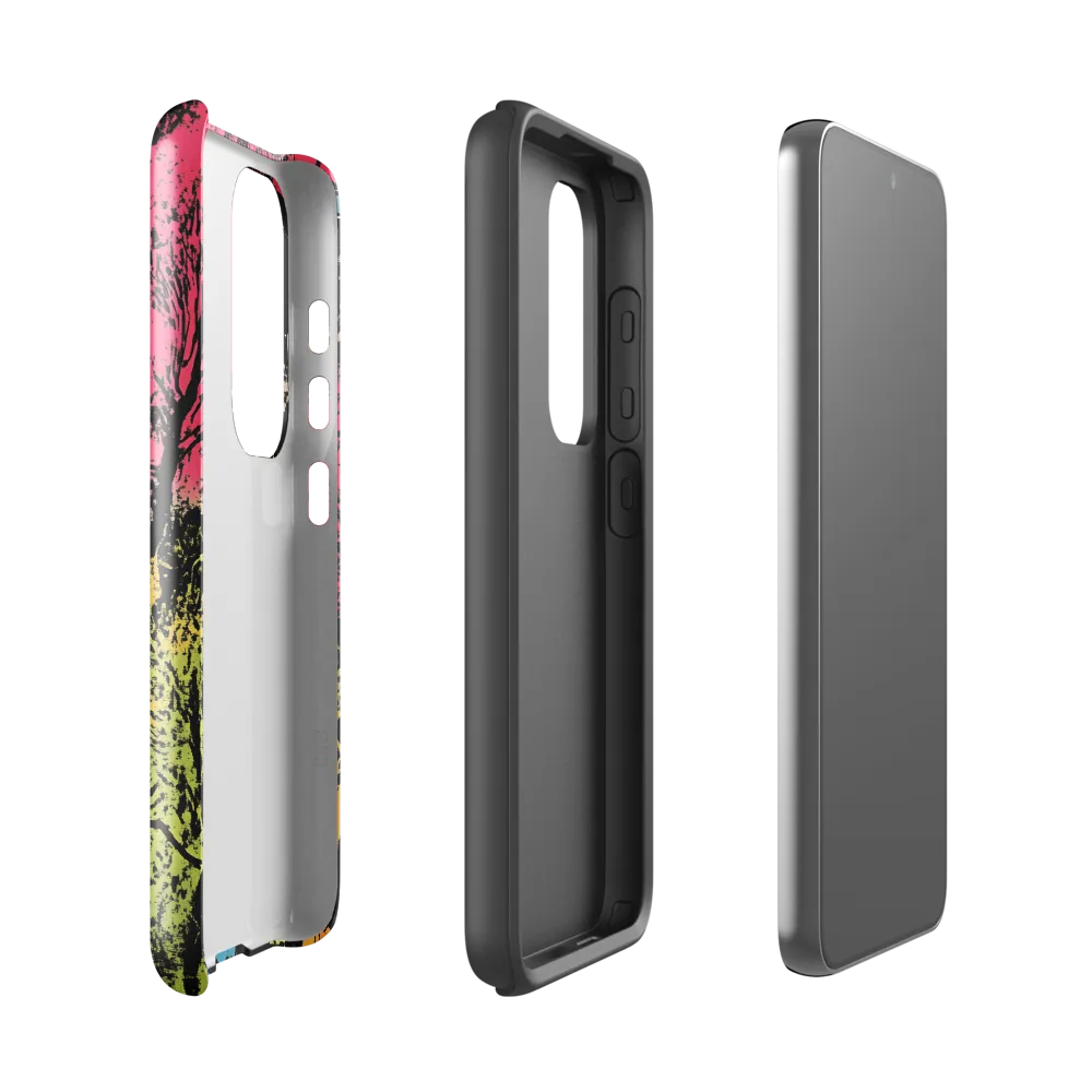 Whimsical Rooftops: A Colorful Landscape | Phone Case |  S23 | Tough Case | Glossy