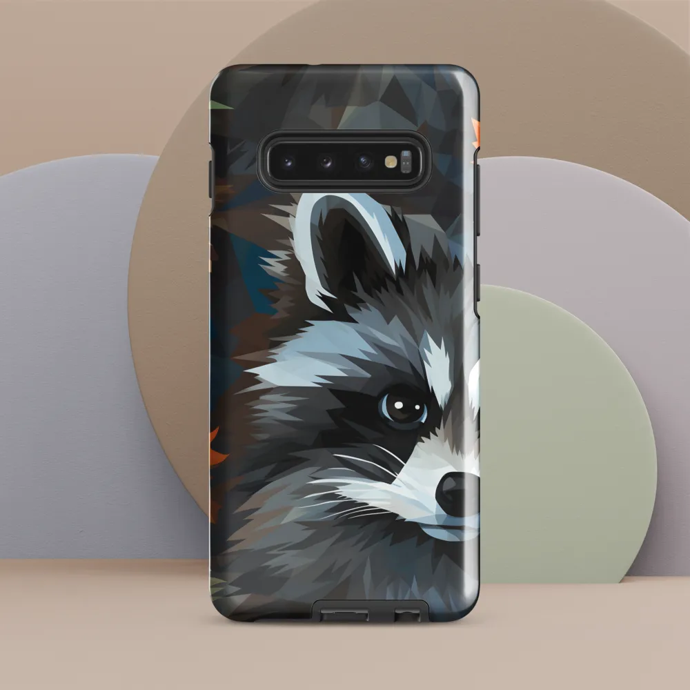 Whispers of Autumn: The Raccoon's Gaze