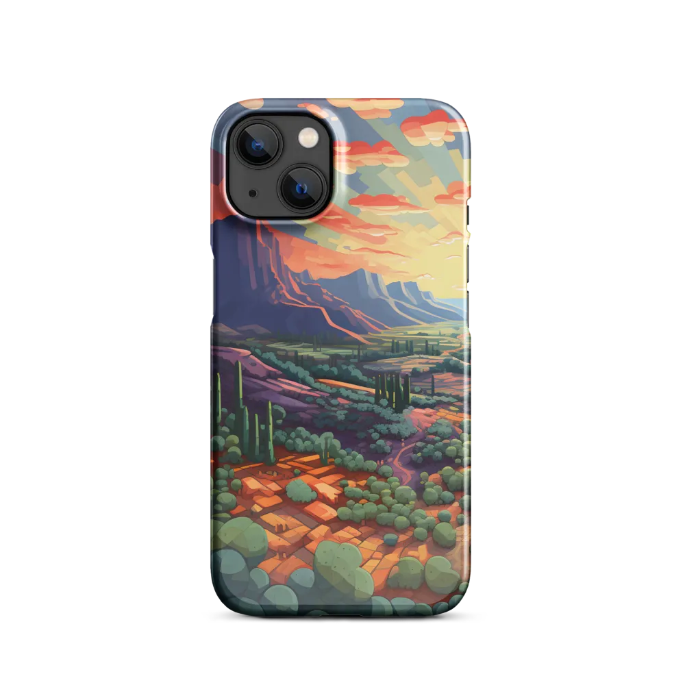 Desert Serenity at Dusk | Phone Case |  13 | Snap Case | Glossy