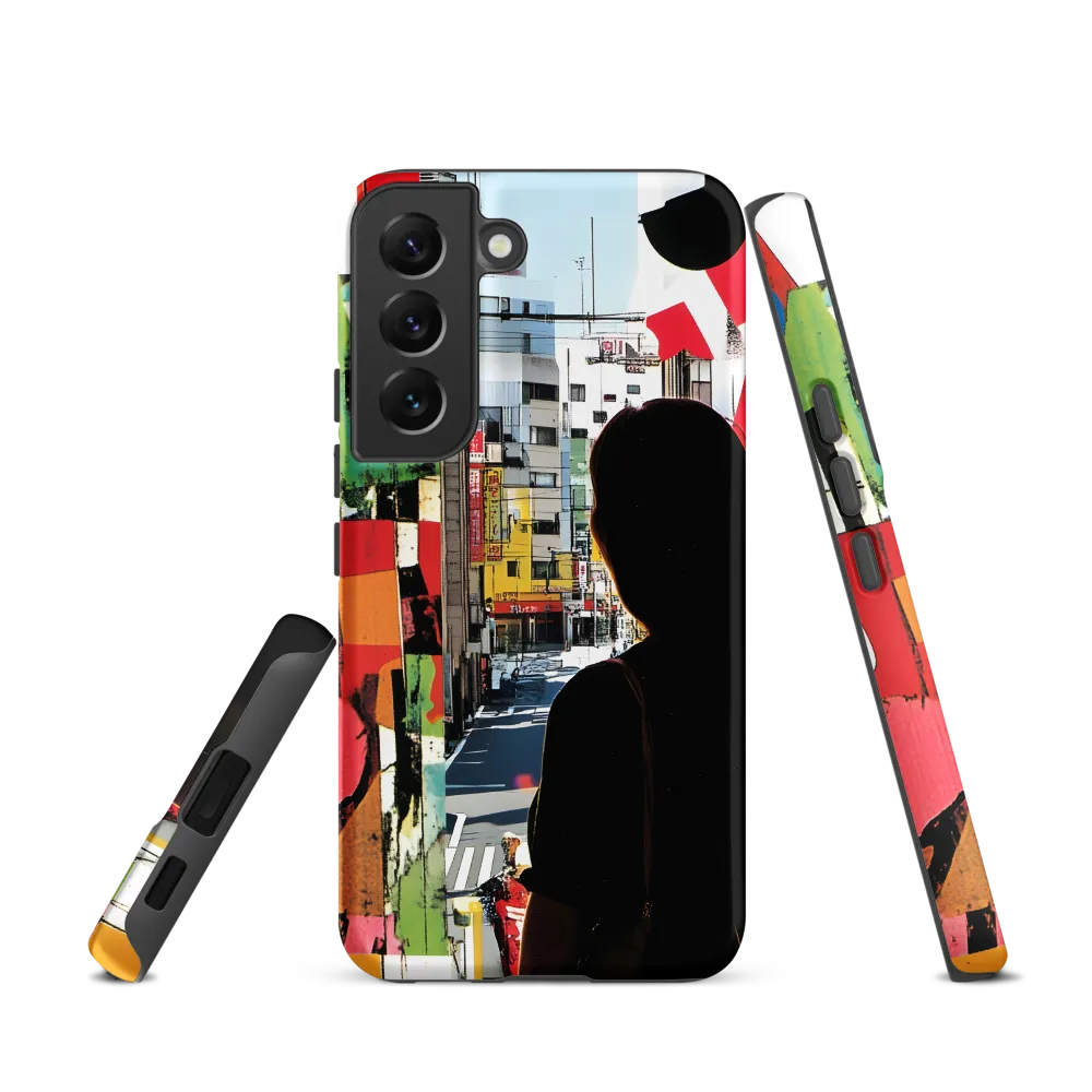 Urban Reflections: A Silhouette's Journey
