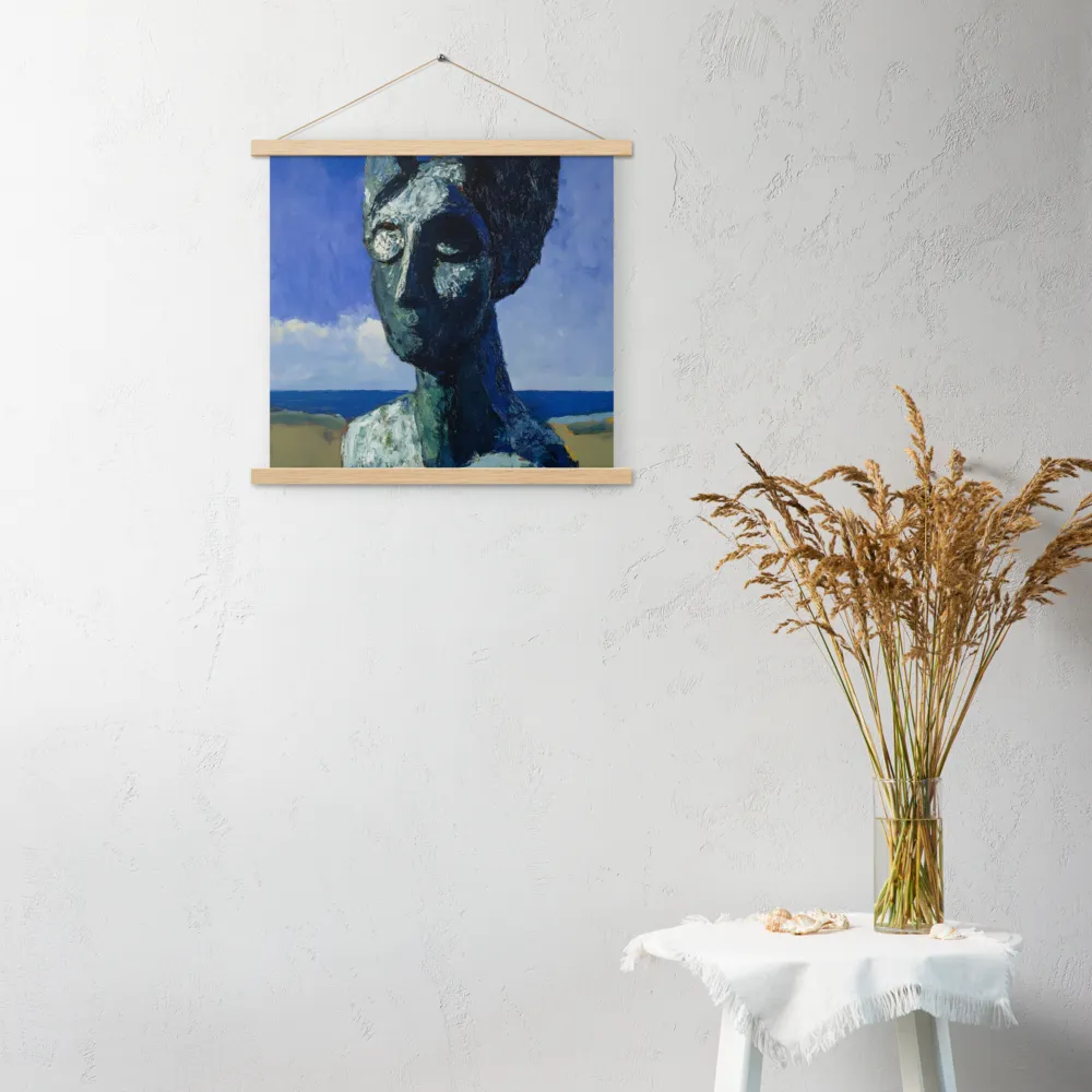Silent Contemplation | Poster With Oak Wood Hanger | 18″×18″