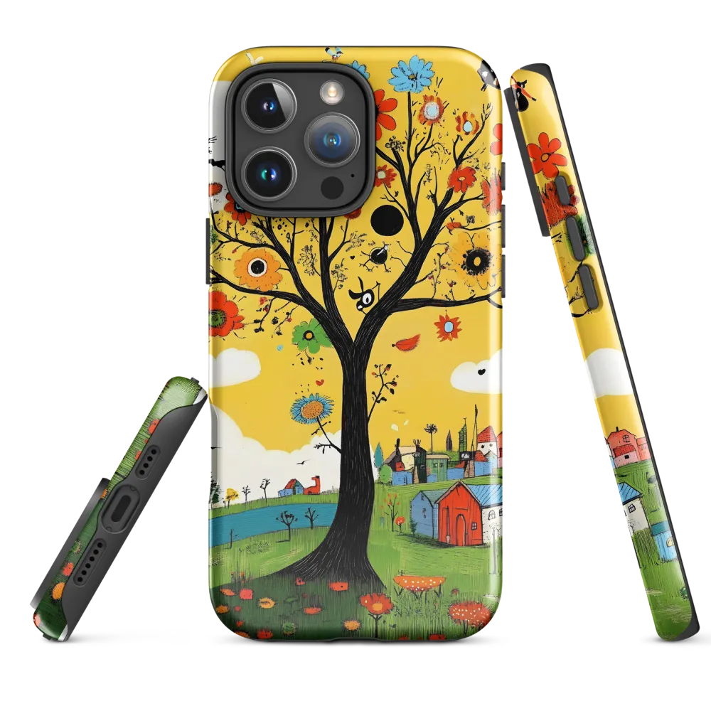 Whimsical Blooms of Life | Phone Case |  16 Pro Max | Tough Case | Glossy