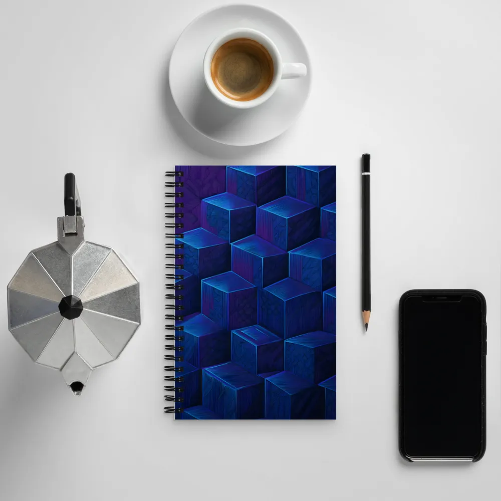 Cubist Illusions | Spiral Notebook