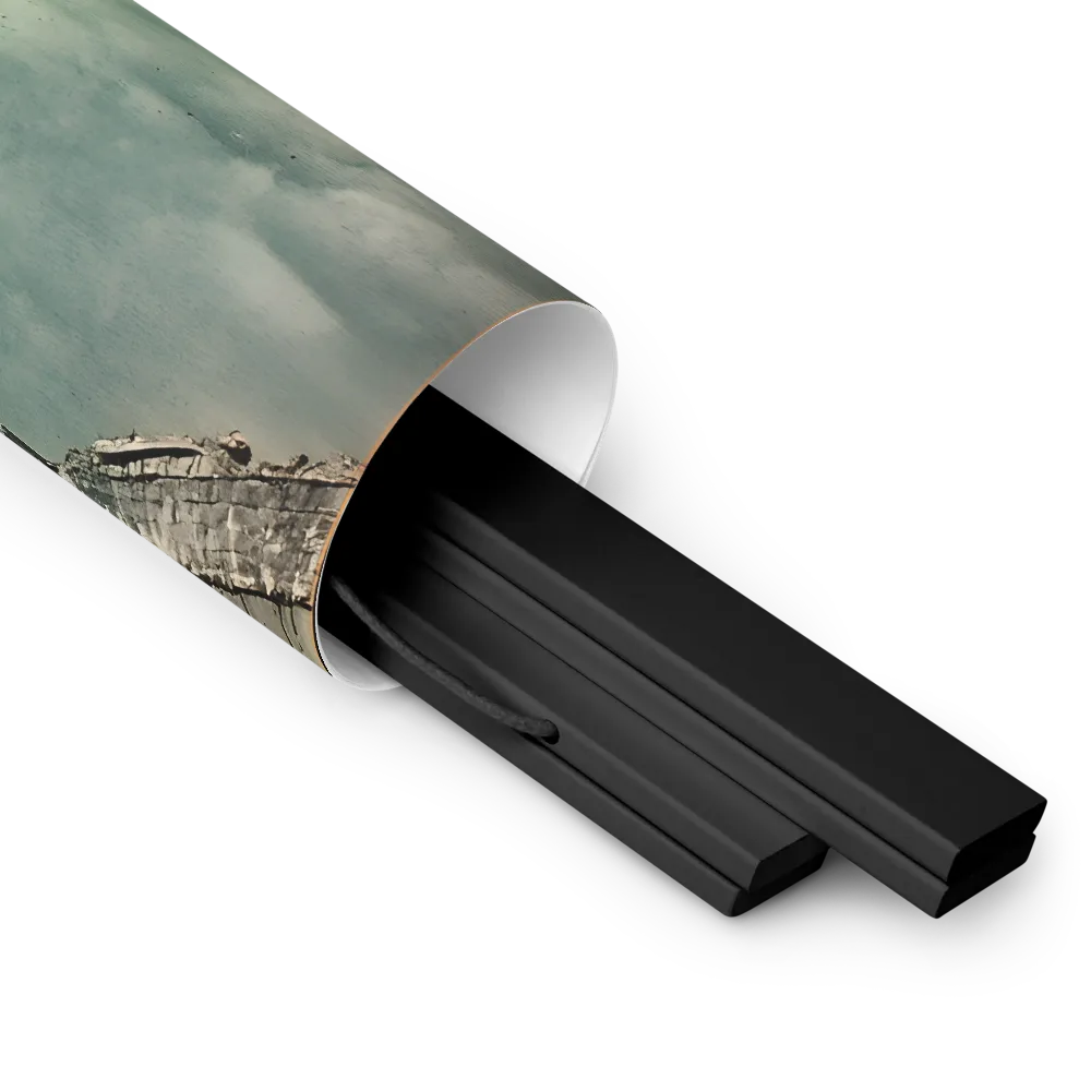 Ethereal Reflections: Identity in a Fragmented World | Poster With Black Wood Hanger | 18″×18″