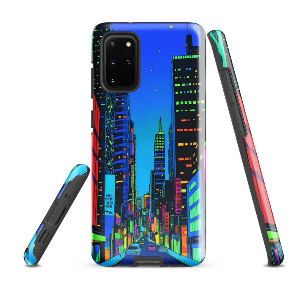Neon Dreamscape: A Futuristic City at Dusk