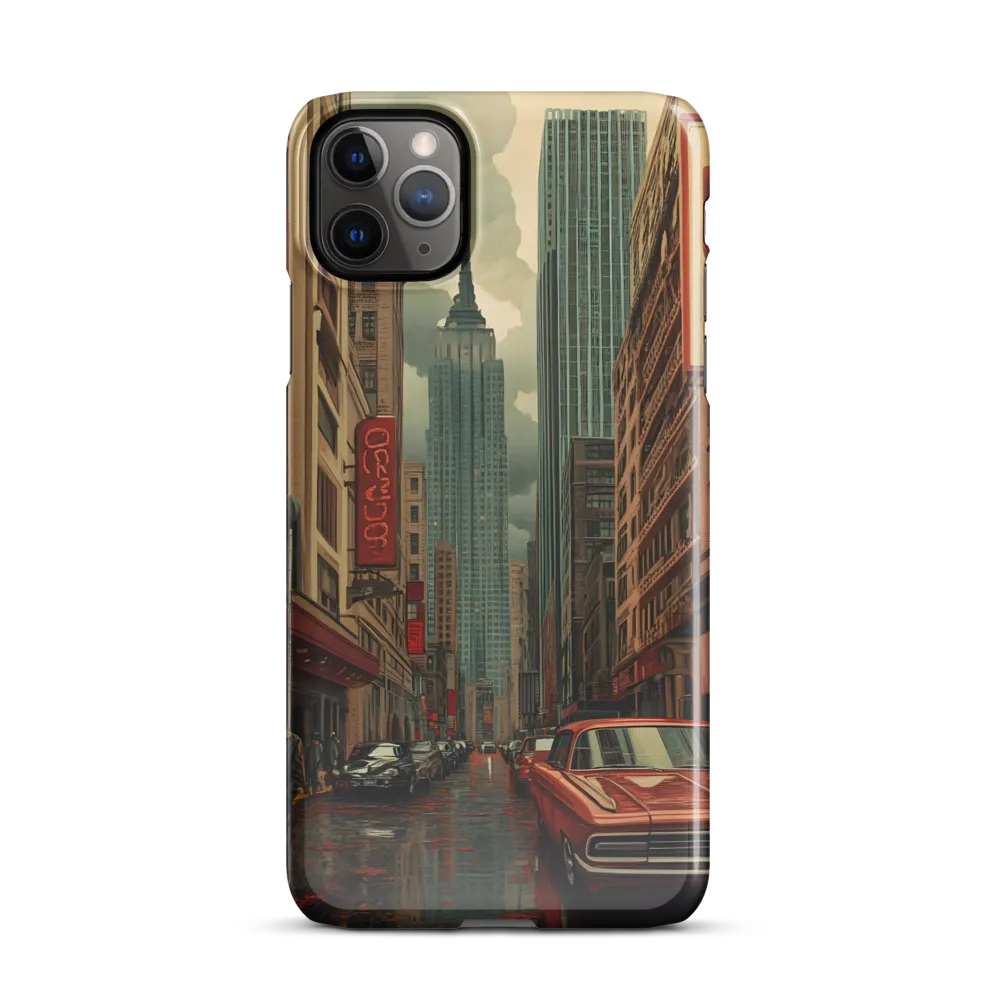 Nostalgic Cityscape: Reflections of a Forgotten Era | Phone Case |  11 Pro Max | Snap Case | Glossy