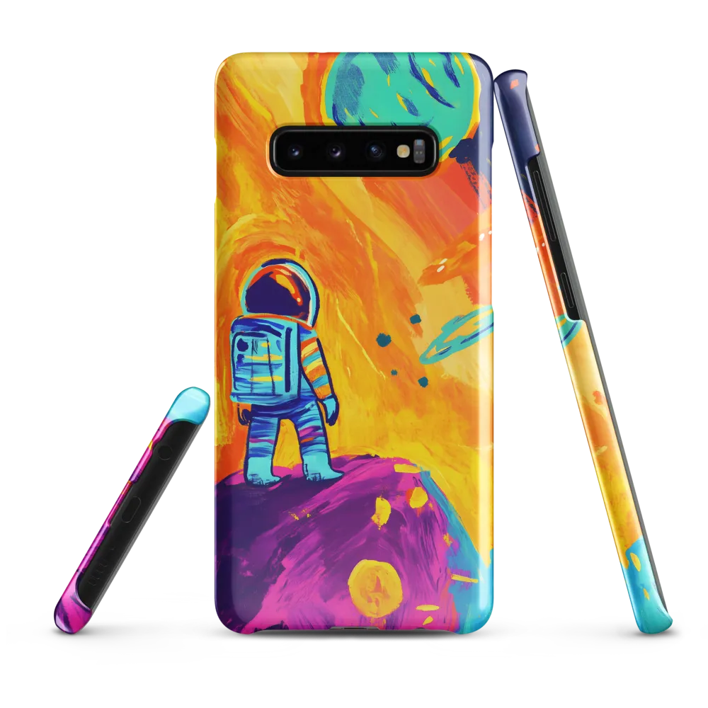 Celestial Dreams: The Astronaut's Journey | Phone Case |  S10 Plus | Snap Case | Glossy