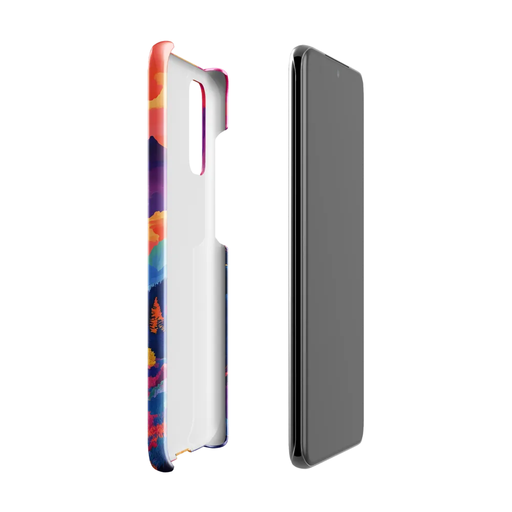 Radiant Serenity: A Surreal Landscape | Phone Case |  S20 | Snap Case | Glossy