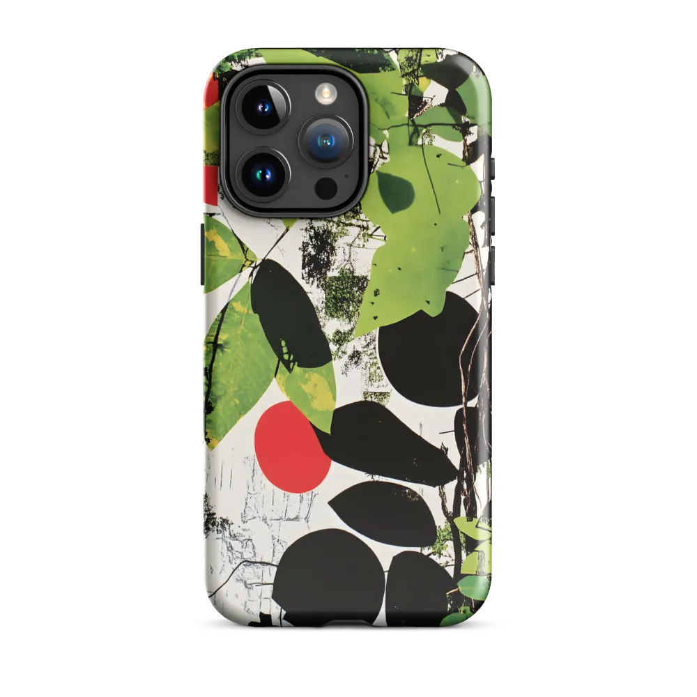 Nature's Geometry: A Contemporary Collage | Phone Case |  15 Pro Max | Tough Case | Glossy