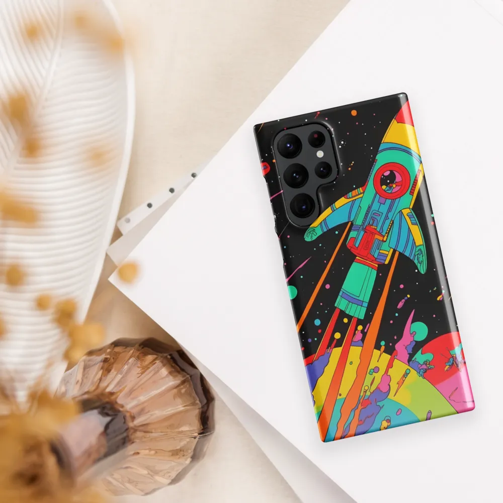 Cosmic Voyage: The Neon Lift-Off