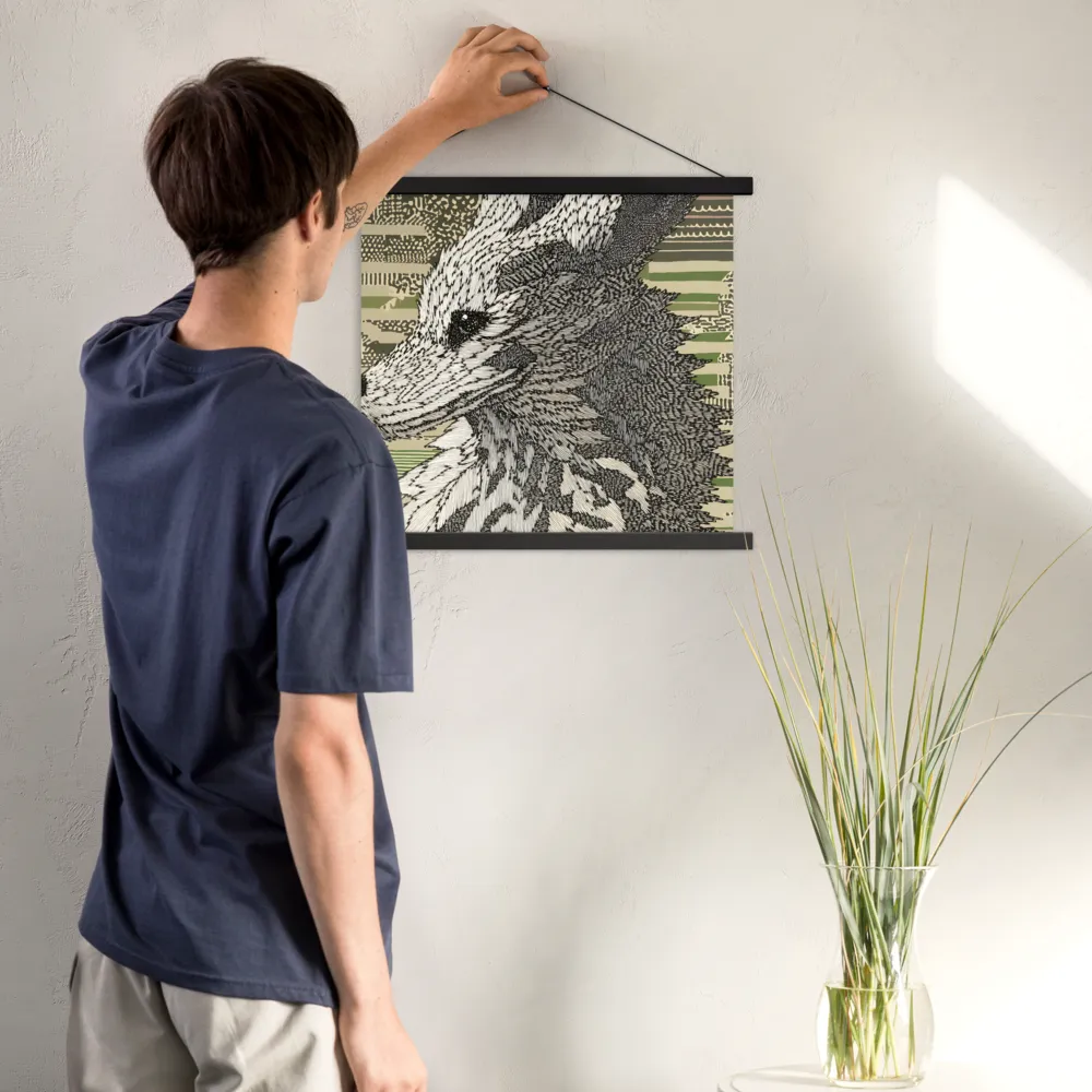 Reflections of the Forest | Poster With Black Wood Hanger | 18″×18″