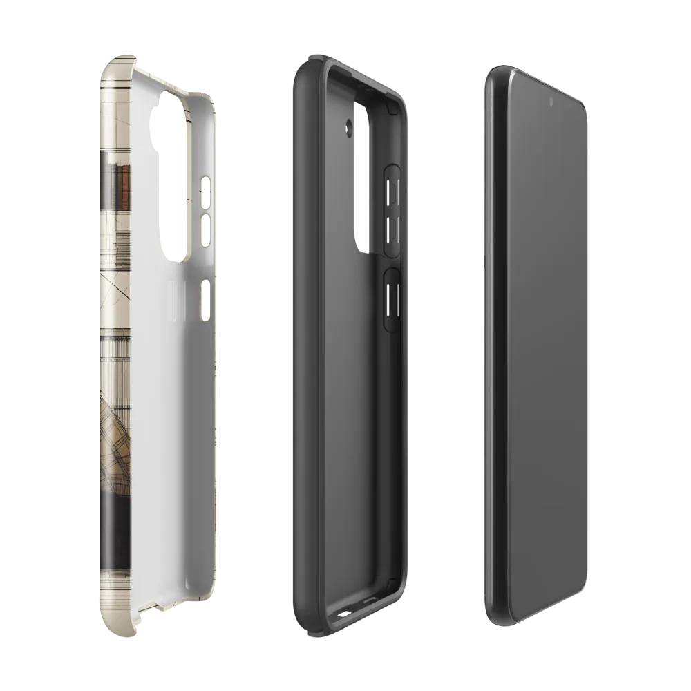 Quiet Reflections in Line | Phone Case |  S21 | Tough Case | Glossy