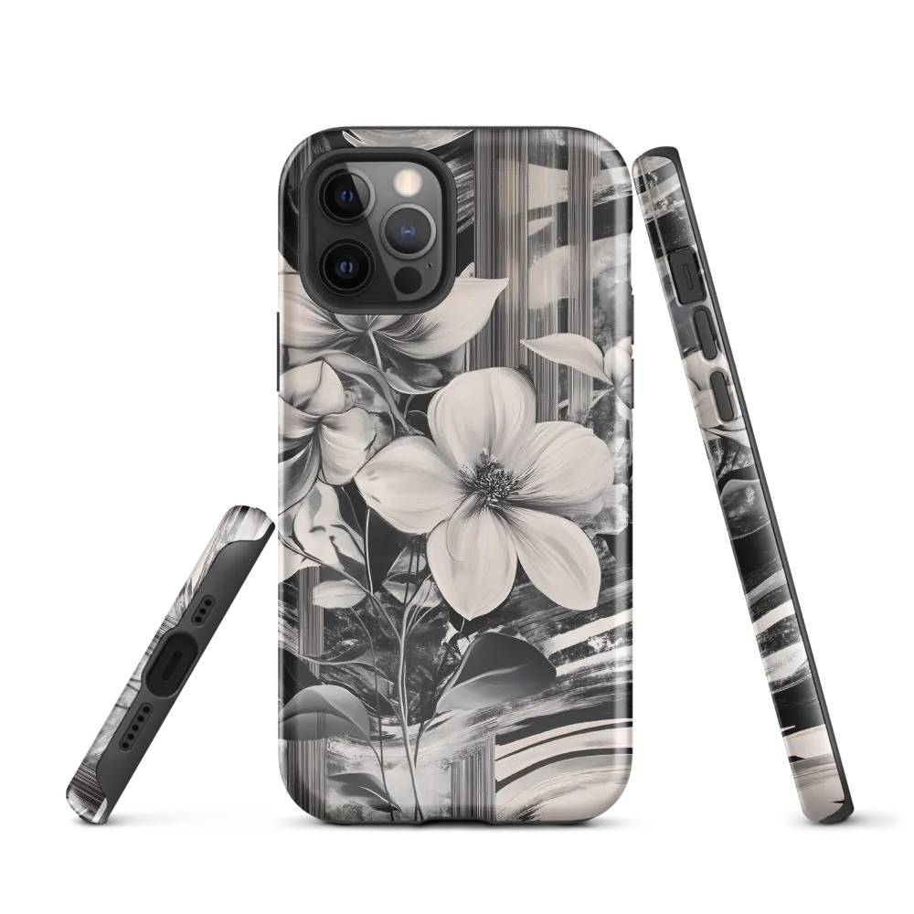 Ethereal Bloom: A Dance of Monochromes