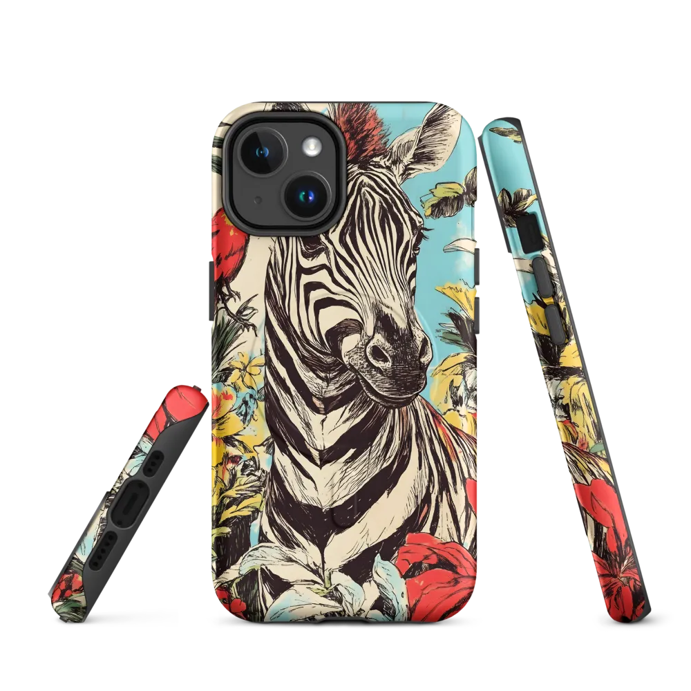 Zebra in Tropical Reverie