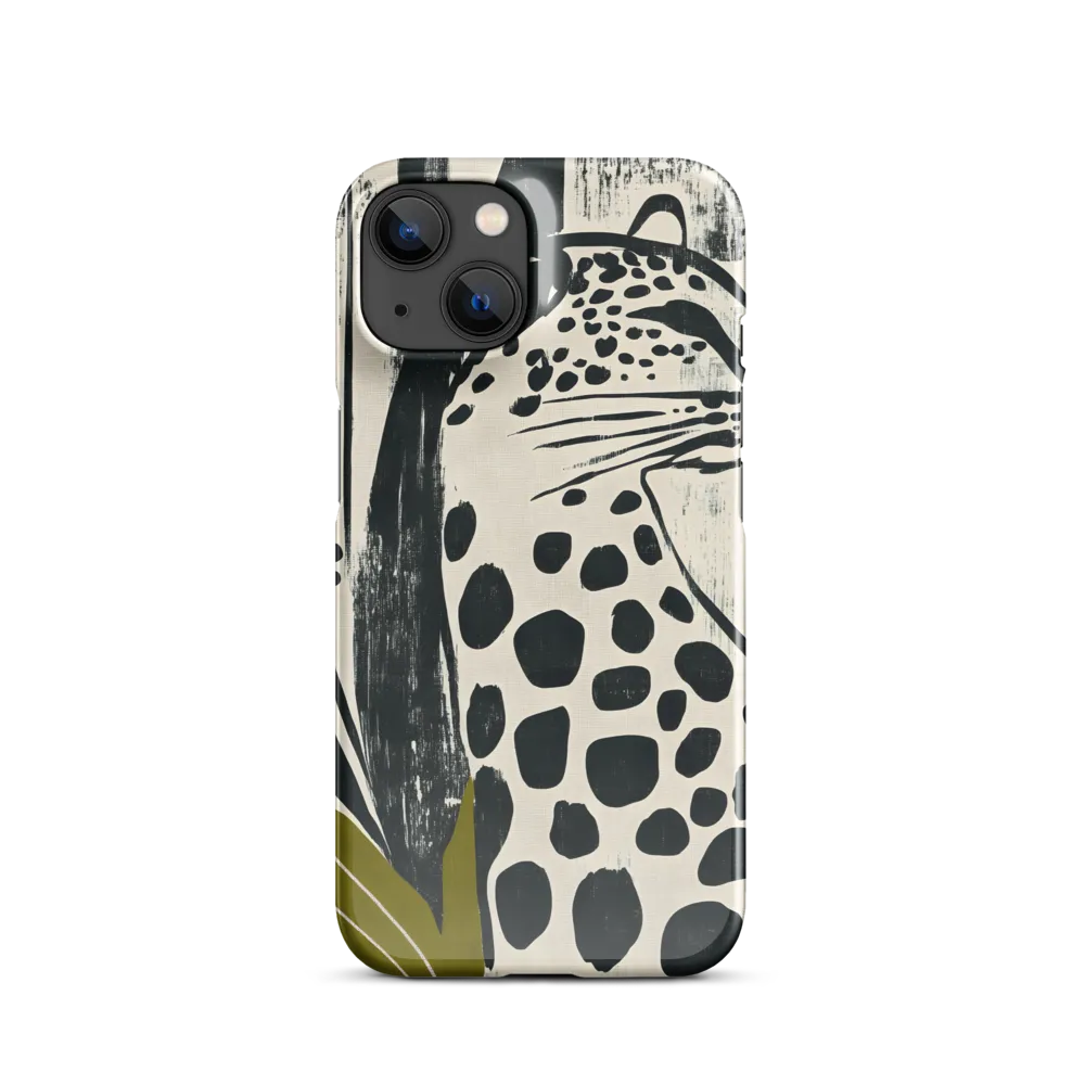 Leopard in Silhouette: A Modern Appeal | Phone Case |  14 | Snap Case | Glossy