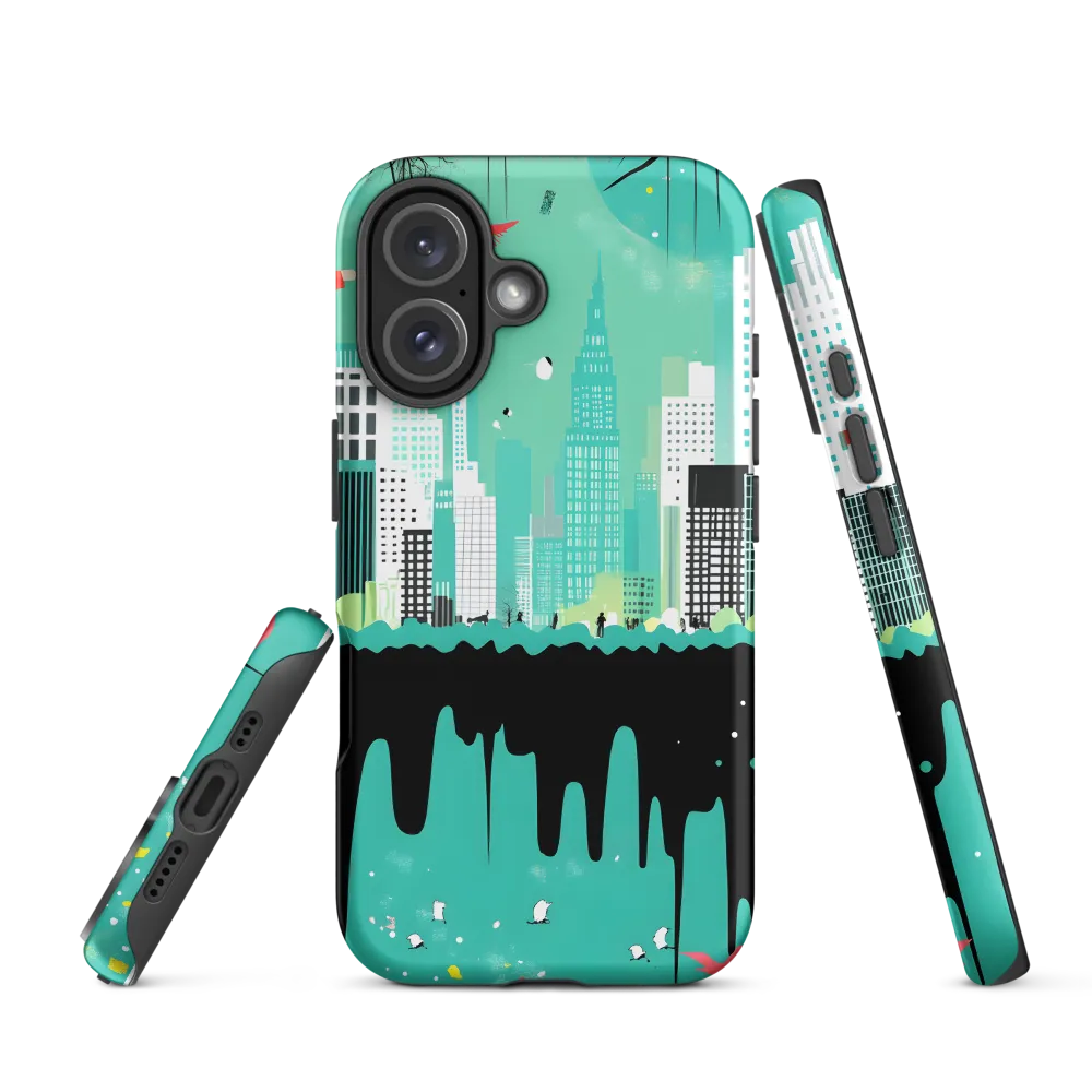 Urban Symphony: A Teal Tale | Phone Case