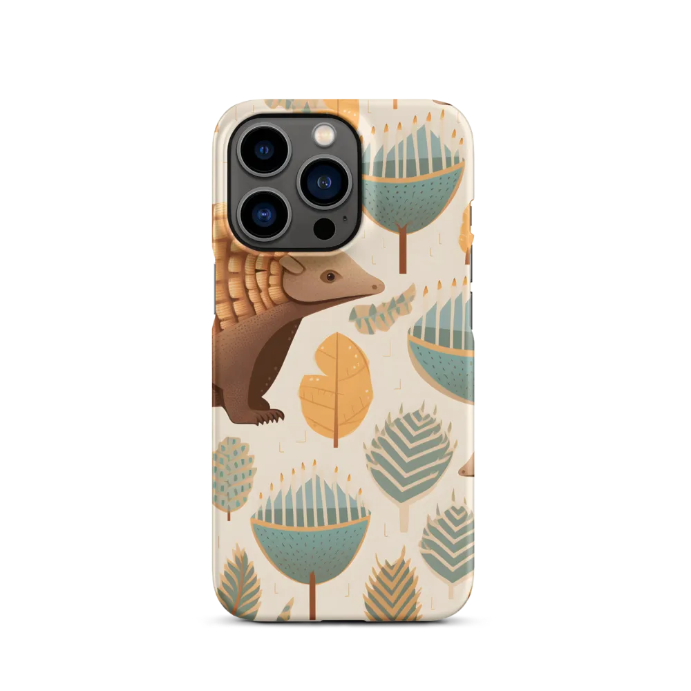 Pangolins in a Whimsical Habitat | Phone Case |  13 Pro | Snap Case | Matte